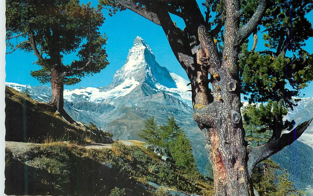 Zermatt — Riffelalp com o Matterhorn 4476 m — Rudolf Suter, n° 9085 - Frente