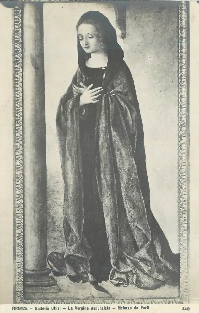 Florenz — Galerie Uffizi — Die Verkündigung — Melozzo da Forlì — n° 440 - Vorderseite