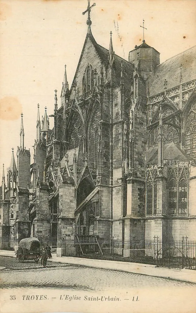Troyes — A Igreja de São Urbano — Editor Lévy Frères, n° 33 - Frente
