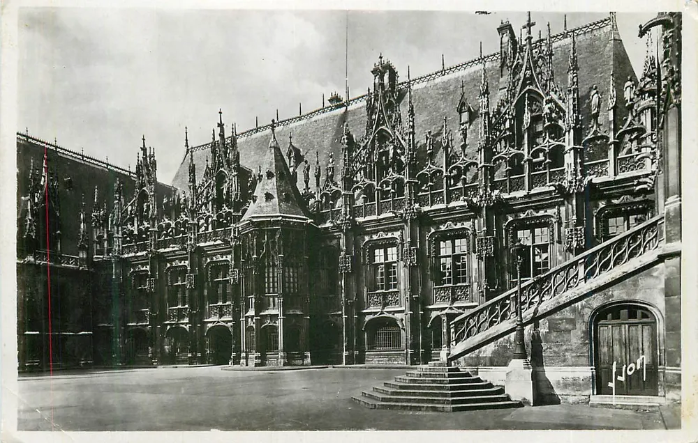 Palazzo di Giustizia — Rouen (Seine-Inf.) — Edizioni d'Arte, n°1014 - Recto
