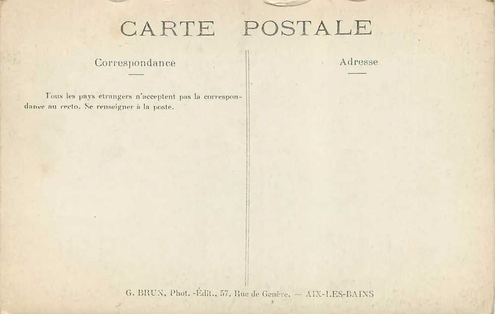 Statue de Marie-Christine — Abbaye d'Haute-Combre — G. Brun - Verso