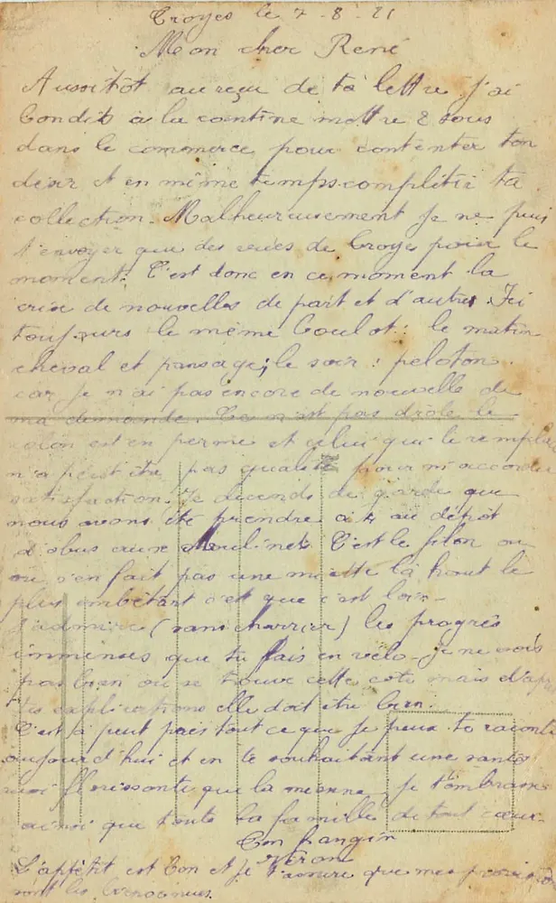 Troyes - La Place de la Bonneterie — éditeur Ch. Granddider, Troyes - Verso