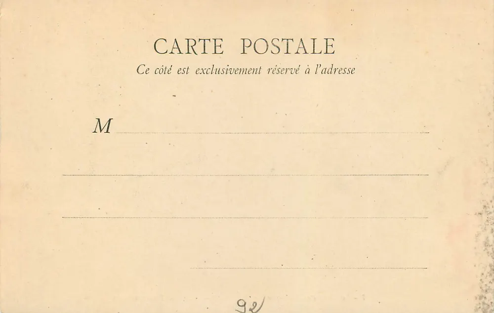 Le Bois de Boulogne en Automne — Vers le Palmarium — B. F., Paris - Verso