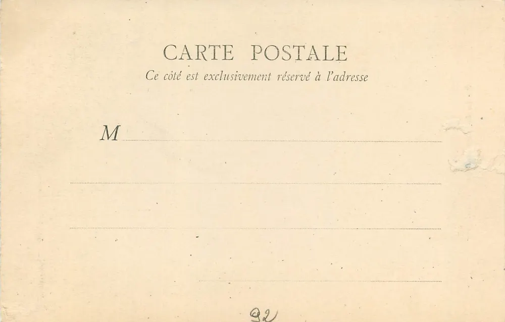 O Bois de Boulogne no Outono — B. F., Paris, n°9 - Verso