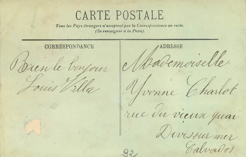 Boulogne-sur-Seine — La Mairie — LL. — N°18 - Verso
