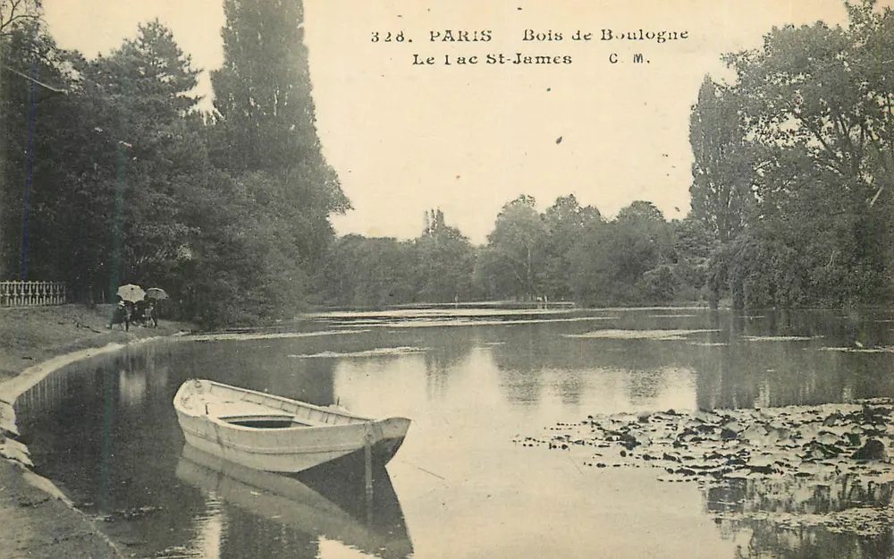 Paris - Bois de Boulogne - Le Lac St-James — C.M. n°328 - Recto