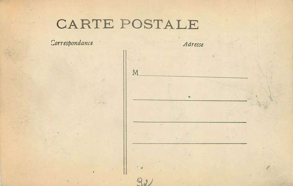 Paris - Bois de Boulogne - Le Lac St-James — C.M. n°328 - Verso