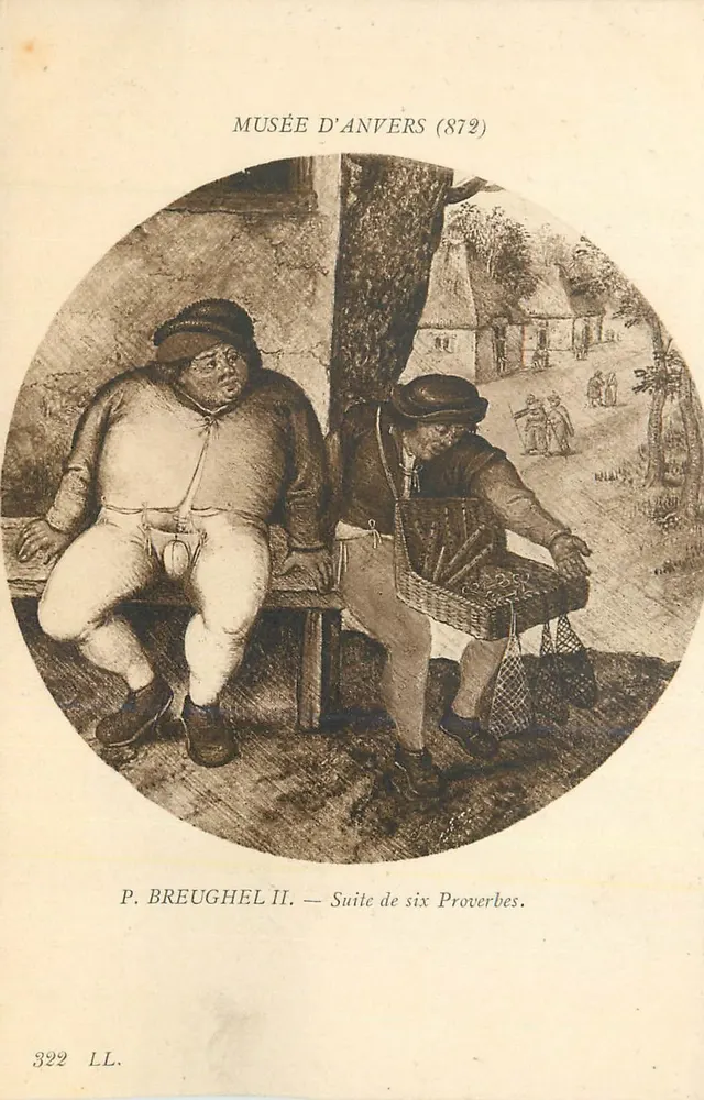 P. Breughel II — Série de seis Provérbios — Museu de Anvers (872) - Frente