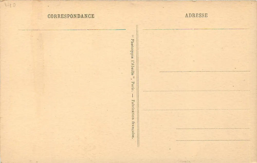 Gilles - O Palhaço — reprodução de uma pintura de Watteau — série 983 - Verso