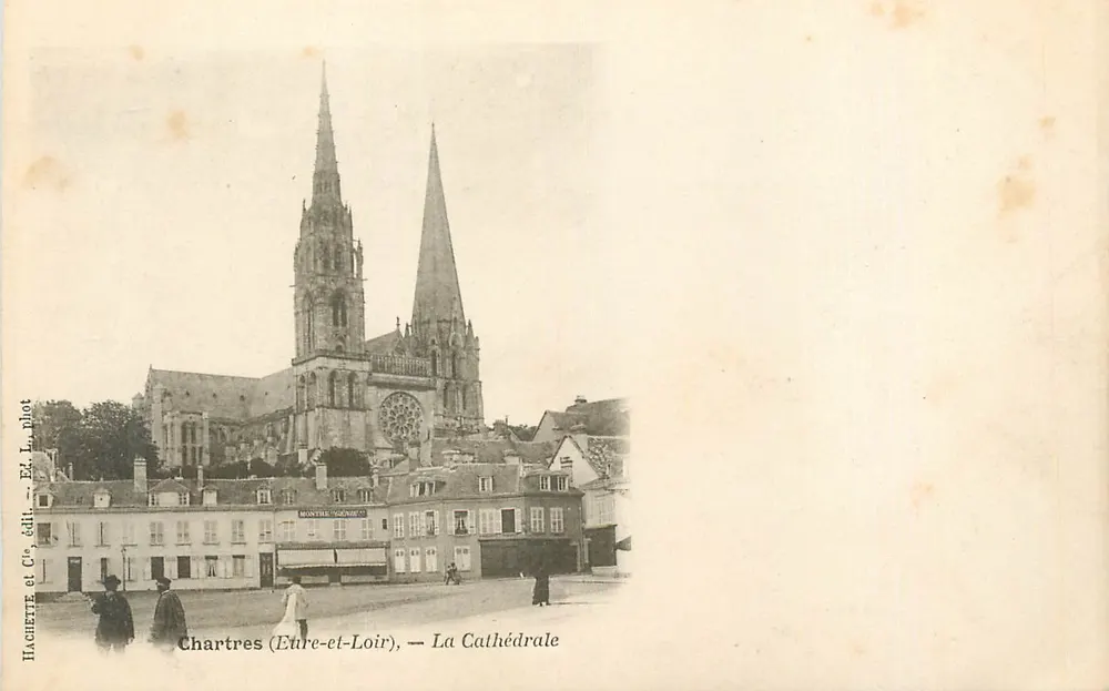 Chartres (Eure-et-Loir) — A Catedral — Hachette et Cie, fot. e Ed. - Frente
