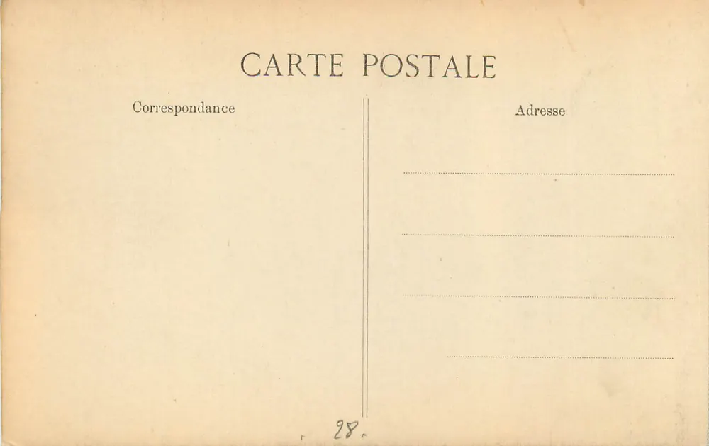 Chartres — Notre-Dame — Editora E.P. n°28 - Verso