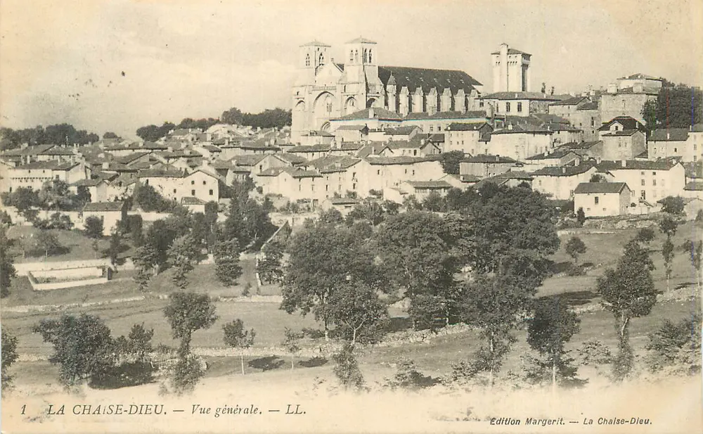 La Chaise-Dieu — Vista geral — Edição Margerit - Frente