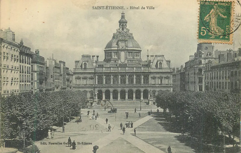 Saint-Étienne - Hotel de Ville — Édit. Nouvelles Galeries St-Étienne - Frente