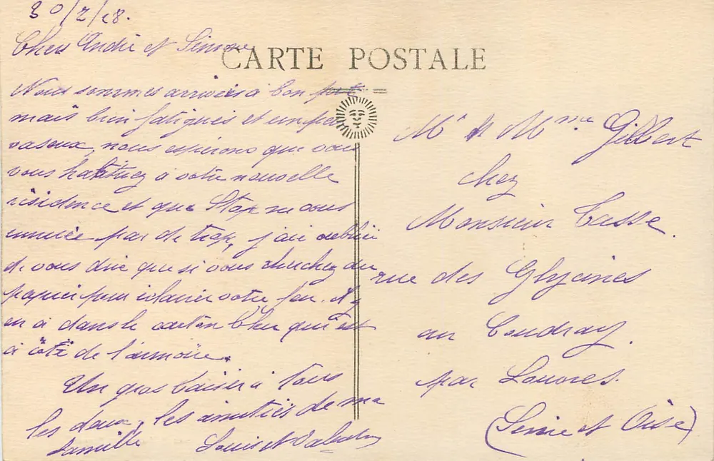 St-Etienne — Escola de Desenho — Edit. H. Duhem, St-Etienne - Verso