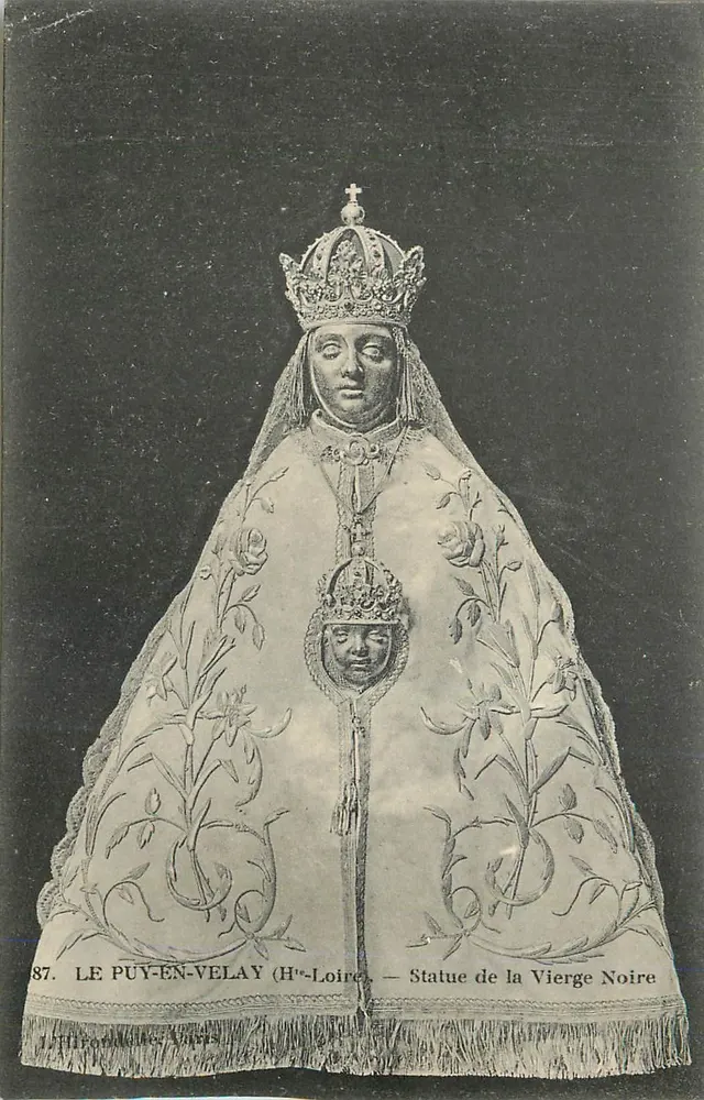 Le Puy-en-Velay (Haut-Loire) — Statue der Schwarzen Madonna — L. Thromont, Paris, n° 87 - Vorderseite