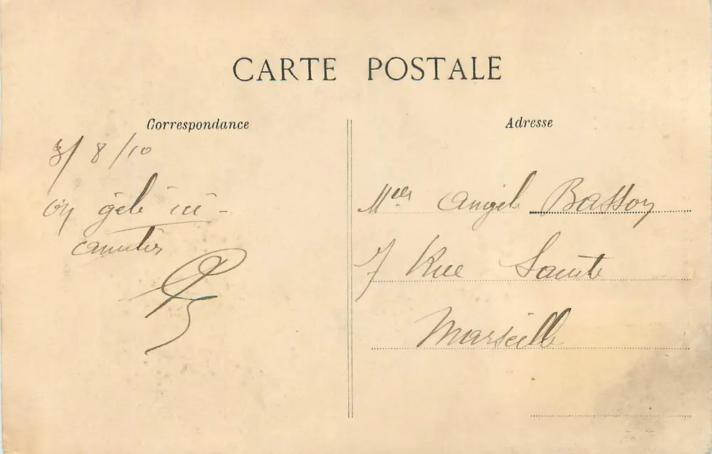 Le Puy - Kolossale Statue der Notre-Dame de France — Verlag V.D.C. Nr. 4141 - Rückseite