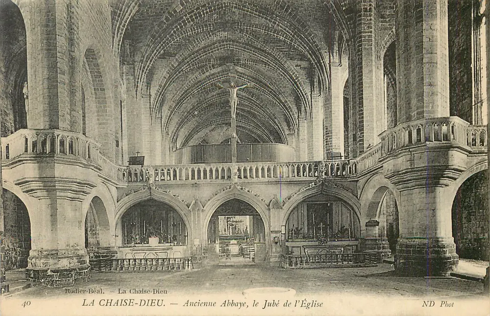 La Chaise-Dieu — Alte Abtei, der Chorfenster der Kirche — Rodier-Beal, ND Phot, n°40 - Vorderseite