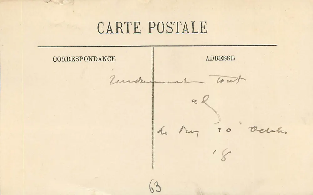 As Orgas de Espaly — Em torno do Puy — LL, n° 106 - Verso