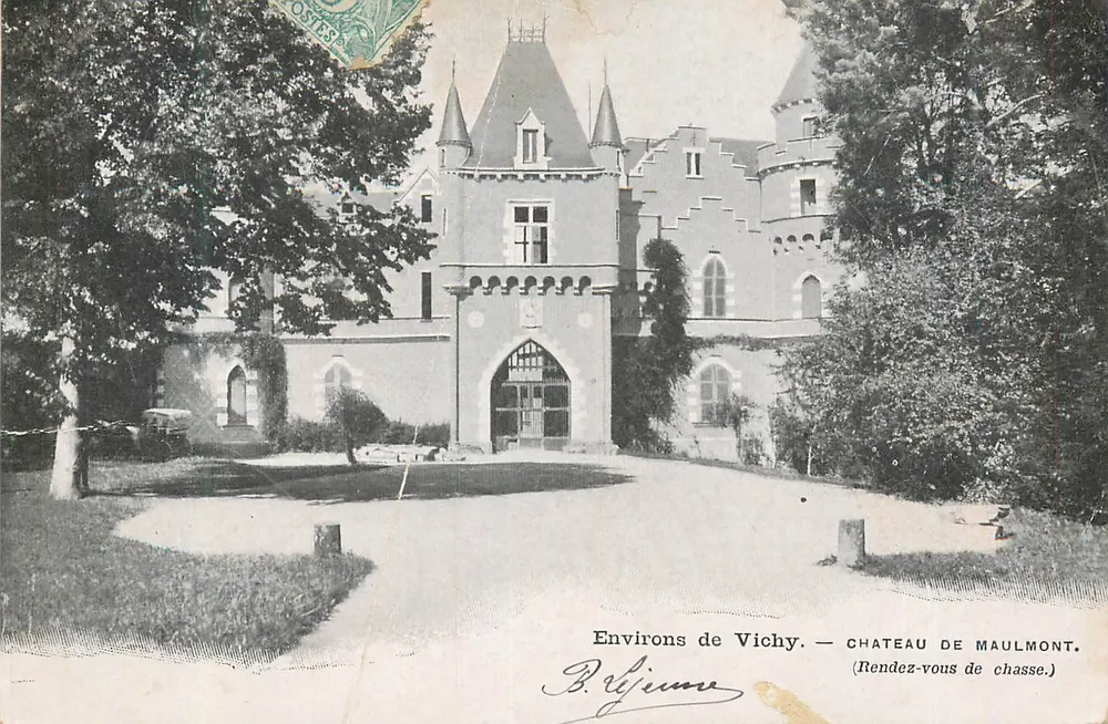Environs de Vichy — Château de Maulmont (Rendez-vous de chasse) — B. Gijune - Recto