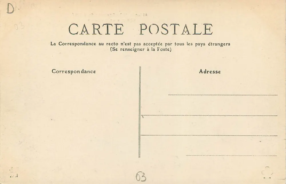 Castelo de Randan — Arredores de Vichy — Allier — 117 - Verso