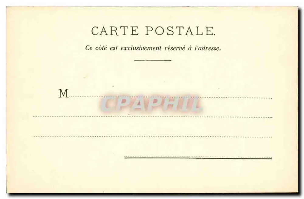 Neuchâtel - Hotel de Ville — editor Timothée Jacot, n° 469 - Verso