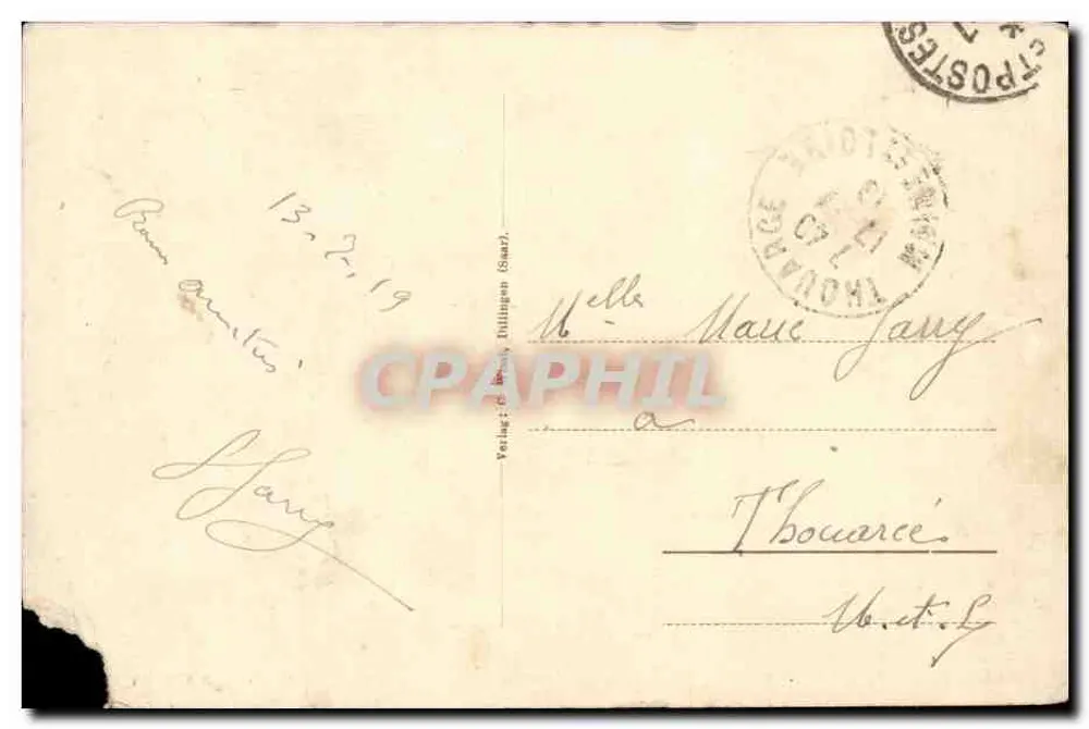 Dillingen (Saar) — asilo noturno Schlafhaus — editora: Verlag Dillingen (Saar) - Verso