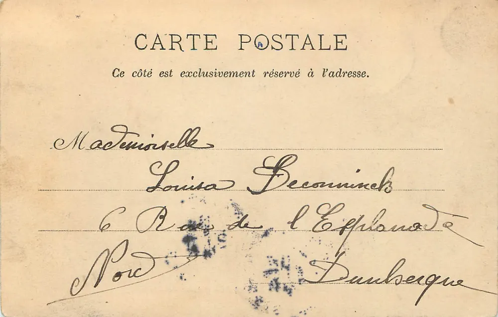 Versailles — Louis XIV et Aile gauche du Château — P. Marmuse, Paris, n°3 - Verso