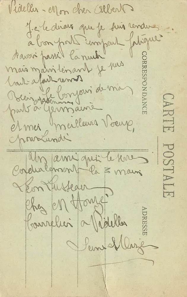 Videlles (S.-et-O.) - La Roche St-Jacques — Coleção Charpentier - Clicné G. C. - Verso
