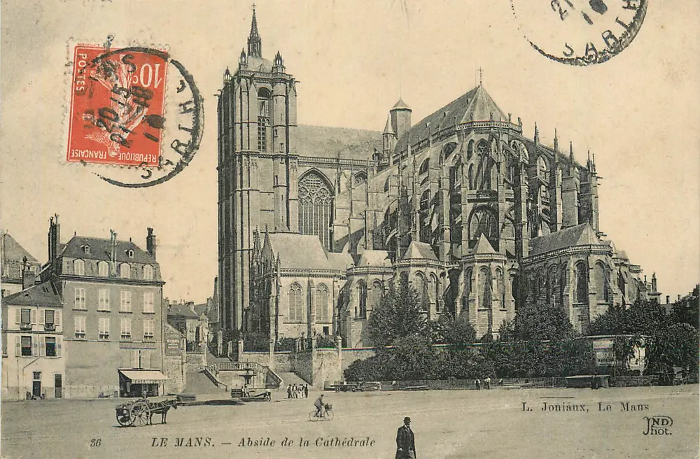 Le Mans — Abside da Catedral — L. Joniaux, Le Mans - Frente