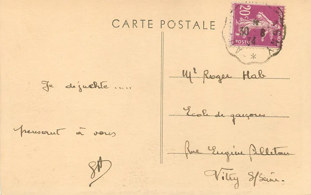 AUTUN (S.-et-L.) — Porte Romaine dite d'Arroux — éditeur H. Lecocq - Verso