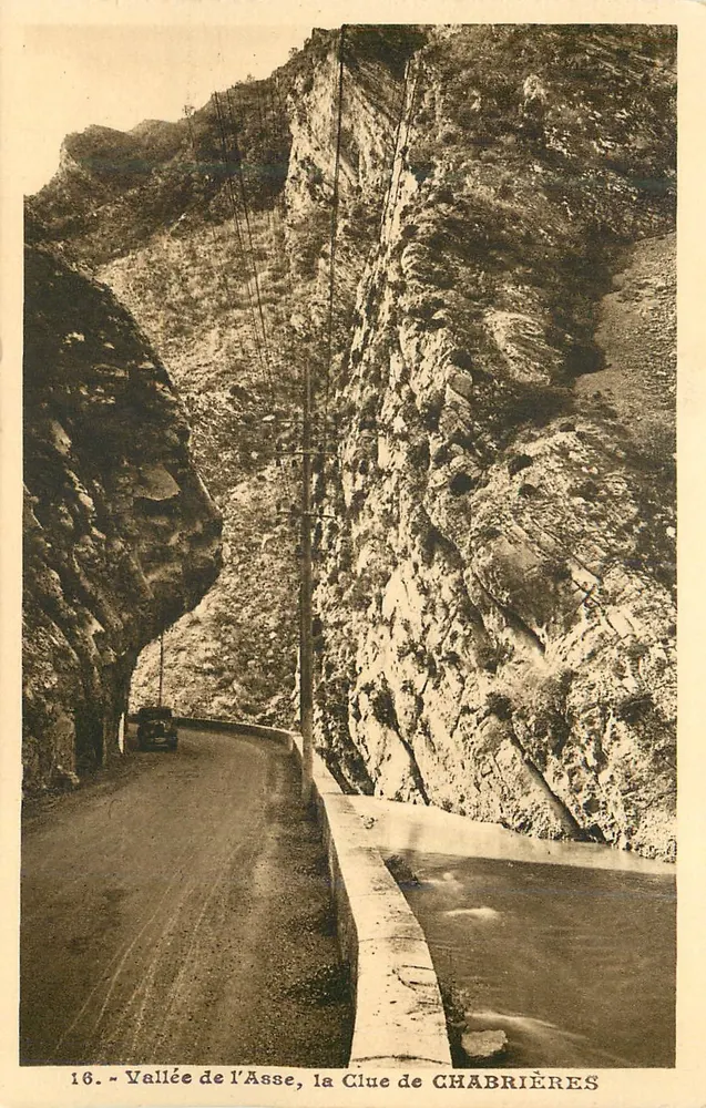 Valley of the Asse, the Clue de Chabrières — series 16 — publisher A. Mollaret, Grenoble - Front
