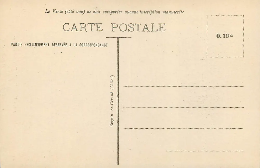 Vichy — Die Uhrenturm (15. Jahrhundert) — errichtet von Louis II de Bourbon - Rückseite