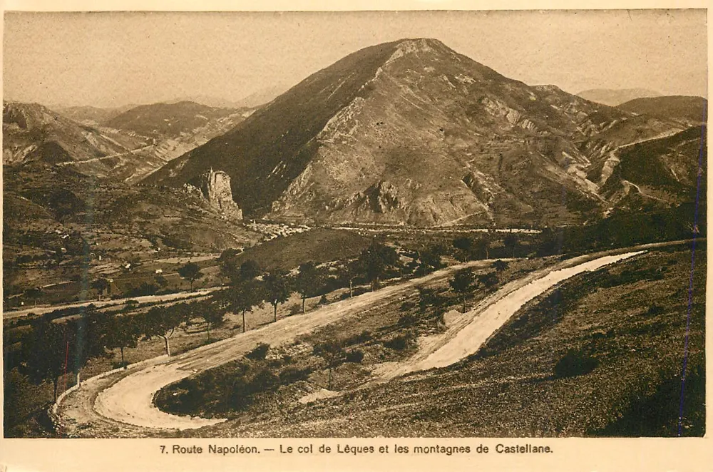 Col de Léques und Berge von Castellane — Route Napoléon — Verlag A. Mollaret, Grenoble, Nr. 7 - Vorderseite