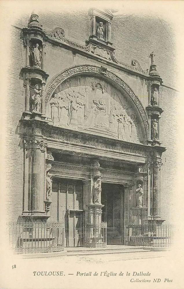 Toulouse — Portal der Kirche la Dalbade — Collections ND Phot - Vorderseite