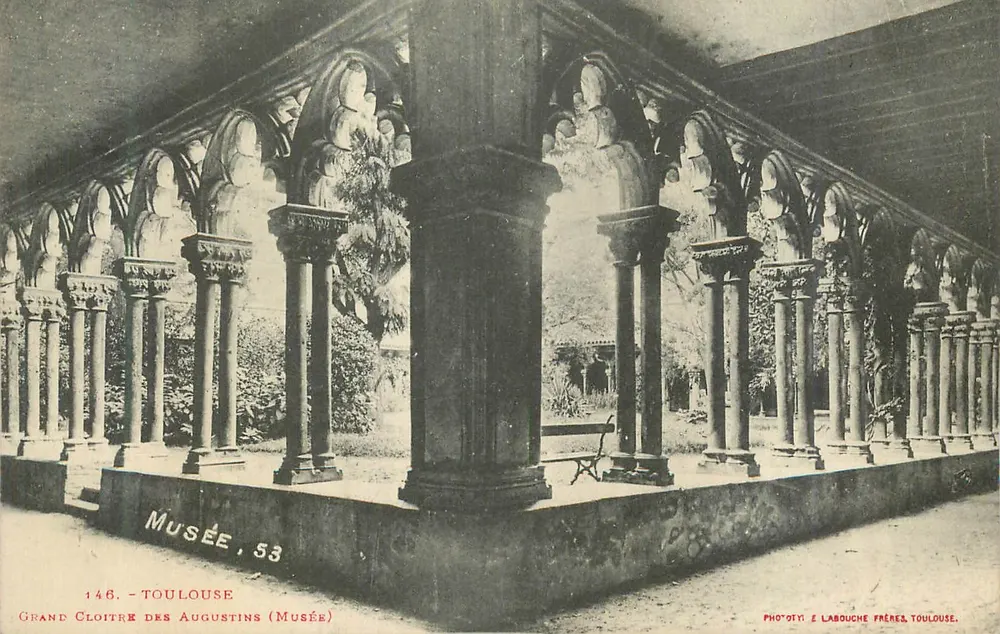 Grande Claustro dos Agostinhos — Toulouse — Fototipia L'Abouche Frères, Toulouse - Frente