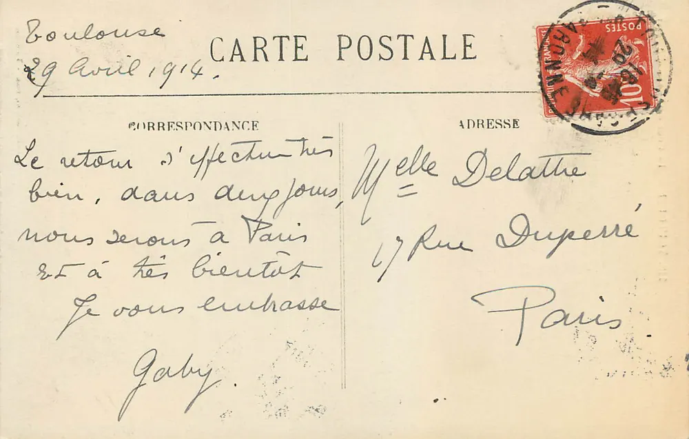 Toulouse — La Cour de l'Hôtel d'Assézat — L. Luigi-Béchei, édit. Toulouse - Verso