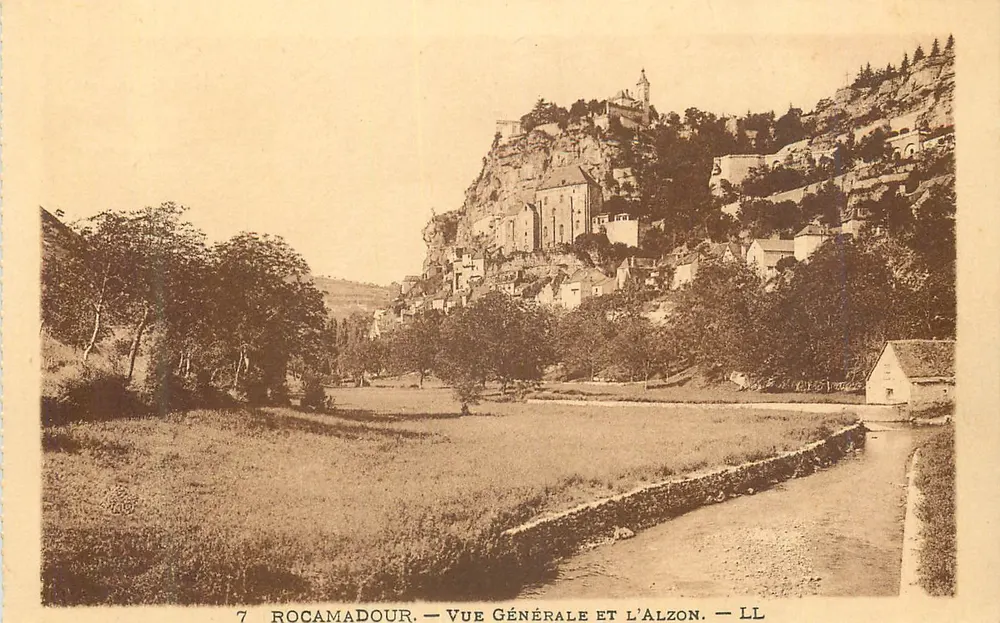 Rocamadour — Vista Geral e o Alzon — LL - Frente