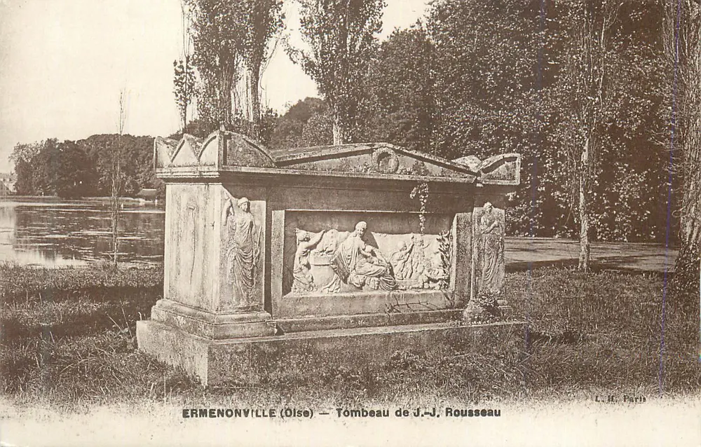 Ermenonville (Oise) — Tombeau de J.-J. Rousseau — L. H. Paris - Recto