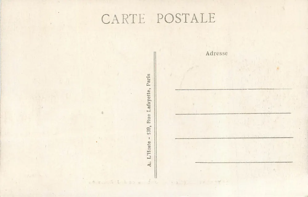 Ermenonville (Oise) — Tombeau de J.-J. Rousseau — L. H. Paris - Verso