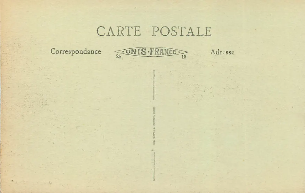 LYON - Perspectiva dos Pontes sobre o Ródano — editor Unis-France, n° 129 - Verso