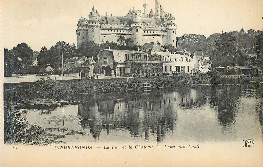 Pierrefonds — Lake and Castle — JND Phot. - Front