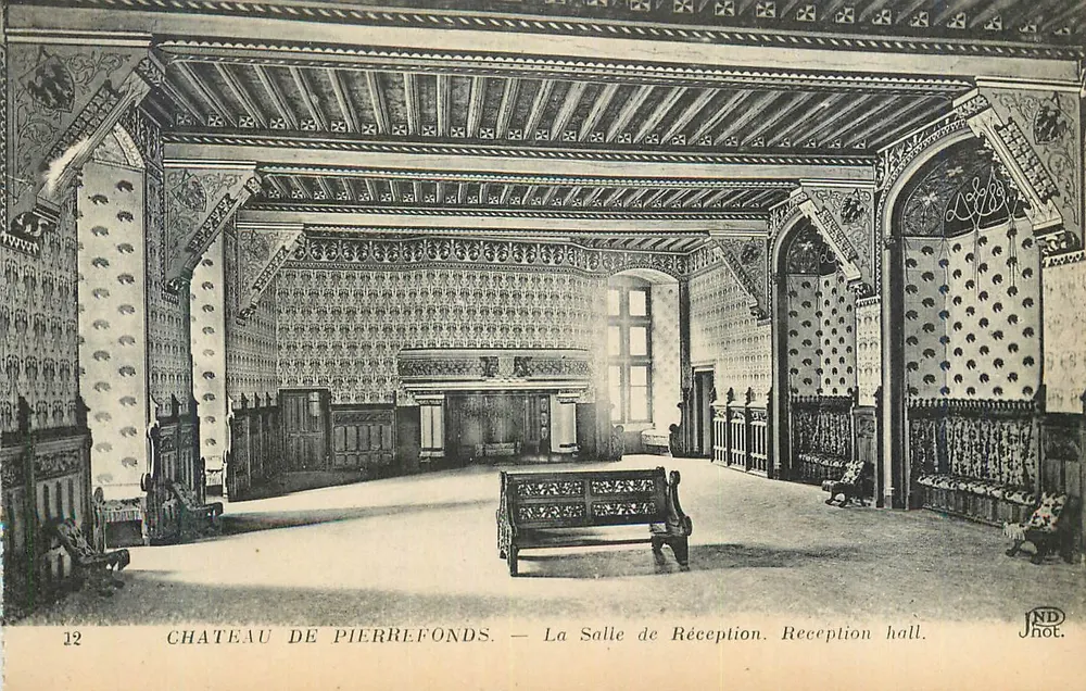 Castillo de Pierrefonds — La Sala de Recepción — JND Phot. - Anverso
