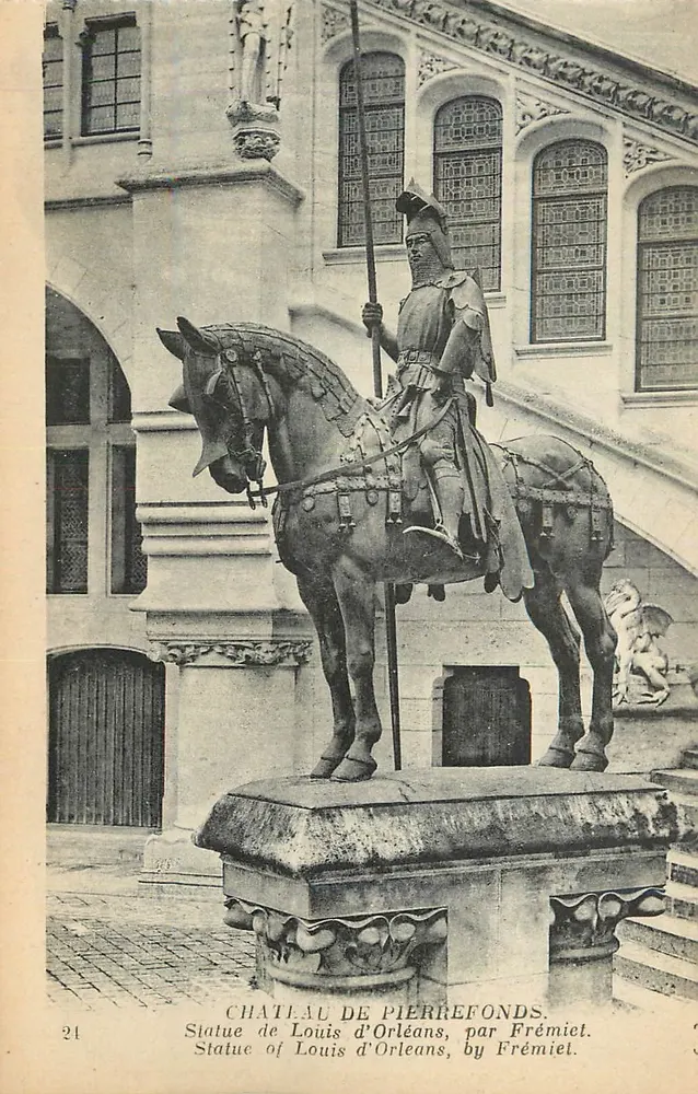 Statue von Louis d'Orléans — von Frémiet — Verlag Anciens Étab. Paris - Vorderseite