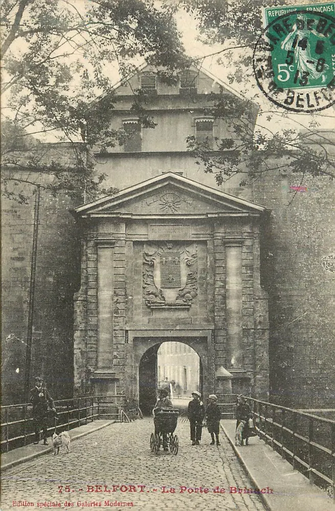 Belfort — A Porta de Brisach — Edição especial das Galerias Modernas - Frente