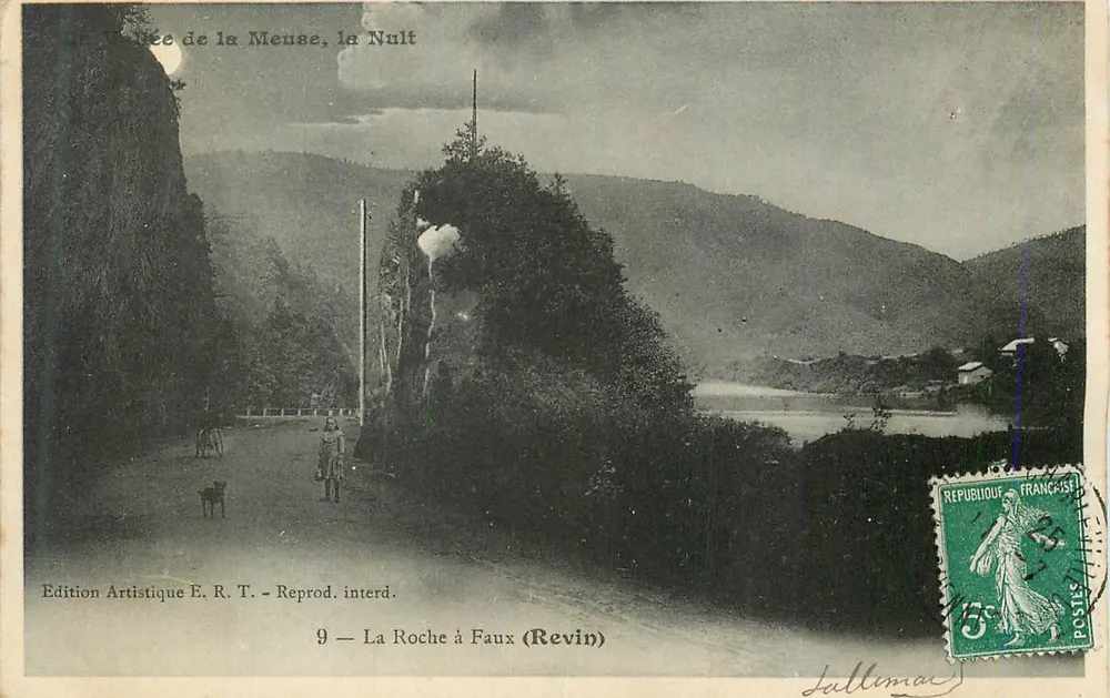 Der Fels bei Faux (Revin) — Ansicht der Meuse, der Nult — Künstlerische Ausgabe E.R.T. - Vorderseite