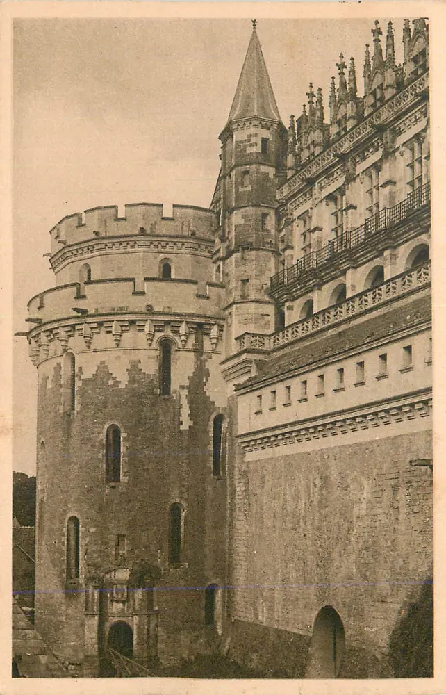 Schloss Amboise — Turm von Charles VIII und Eisenbalcon — Verlag LL - Vorderseite