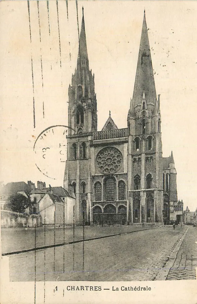 Chartres — A Catedral — Editor desconhecido, n° de série 1 - Frente