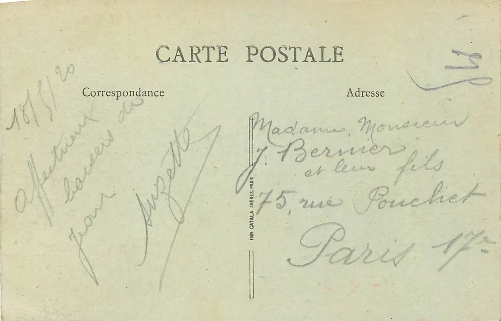 Grenoble - L'Isère und die Alpenkette — B.F., PARIS - Rückseite