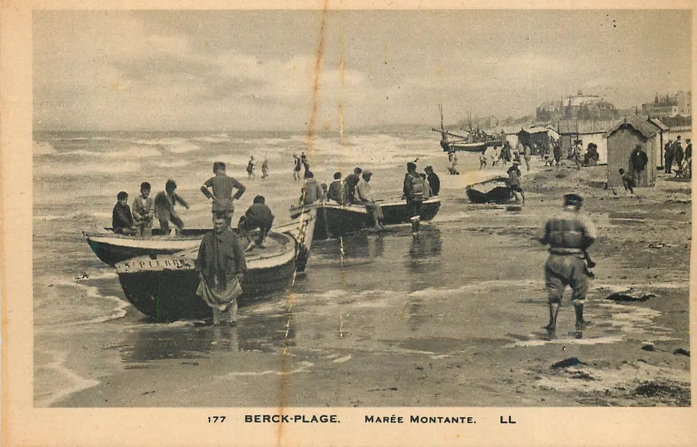Berck-Plage — Maré Alta — LL, n° 177 - Frente