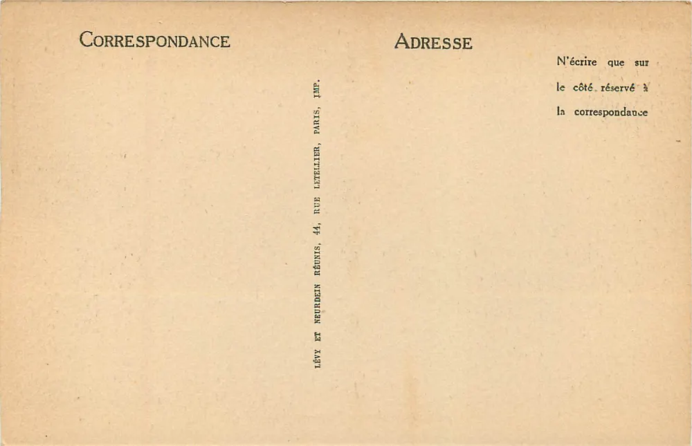 Berck-Plage — Maré Alta — LL, n° 177 - Verso